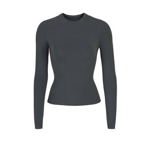 Skims cotton jersey long sleeve T-shirt